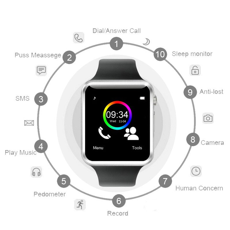 Smartwatch Stylus com câmera